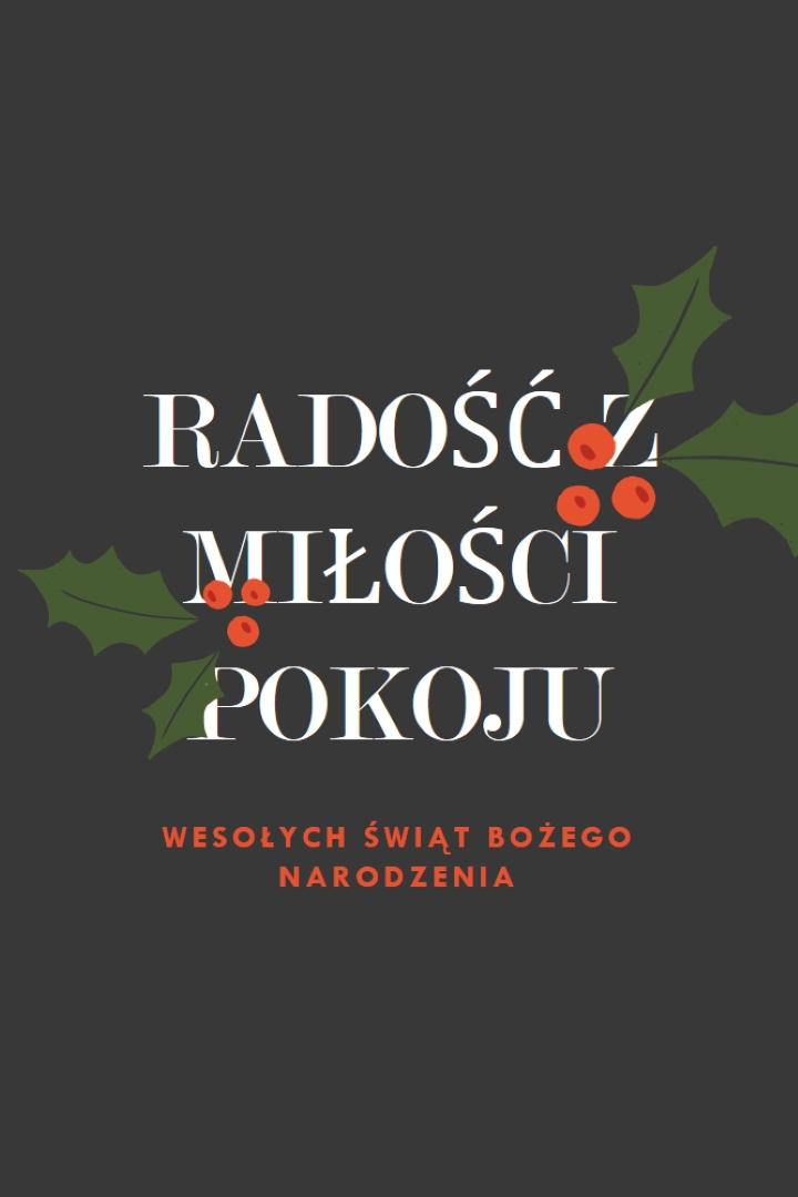Pokój, miłość, radość gray modern-simple