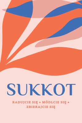 Radość to Sukkot pink organic-simple