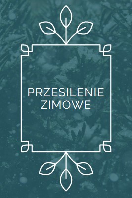 Przesilenie zimowe green modern-simple