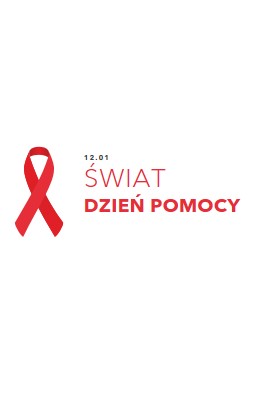 Rozpoznawanie Światowego Dnia AIDS white modern-simple