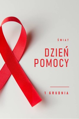 Świadomość AIDS gray modern-simple