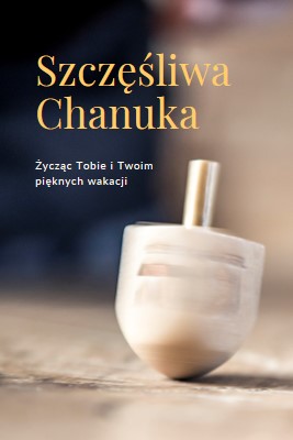 Piękno Chanuka yellow modern-simple