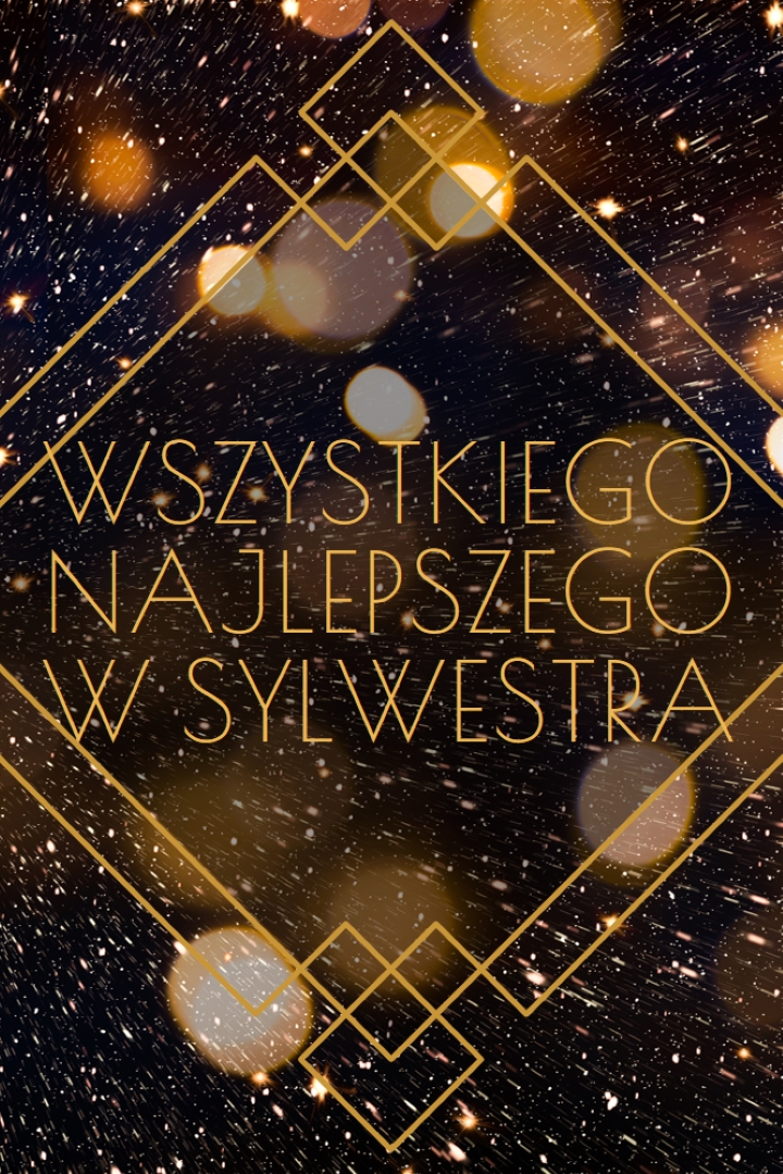 Szczęśliwego sylwestra black modern-geometric-&-linear