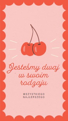 Jesteśmy dwaj w swoim rodzaju red illustration,retro,playful