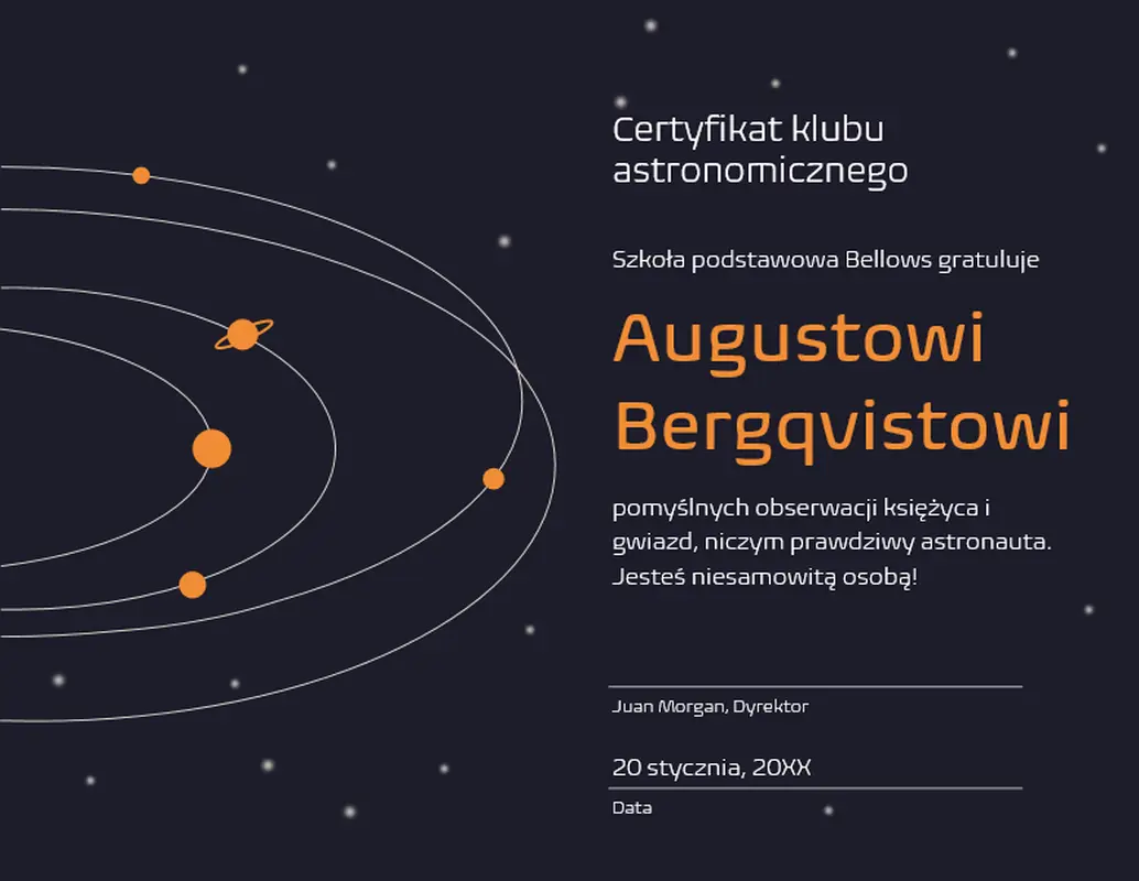 Certyfikaty uznania dla uczniów whimsical color block