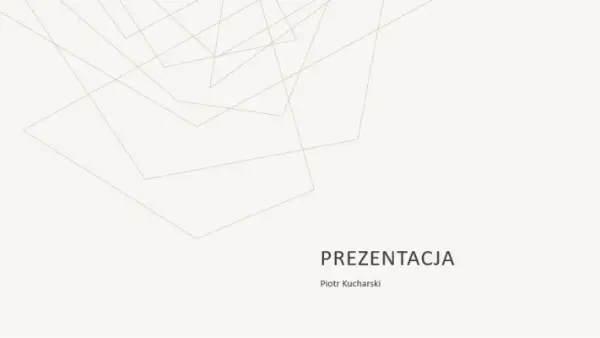 Minimalistyczna prezentacja handlowa white modern-simple