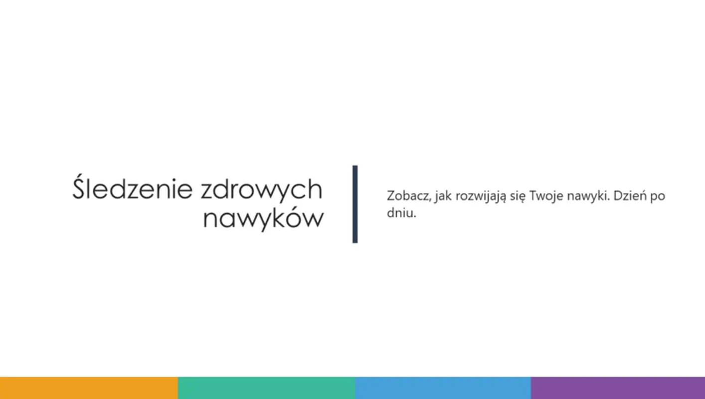 Śledzenie zdrowych nawyków