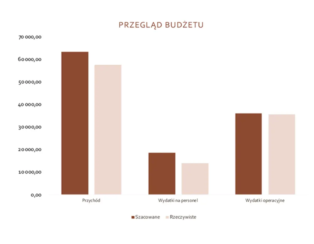 Budżet firmy modern simple