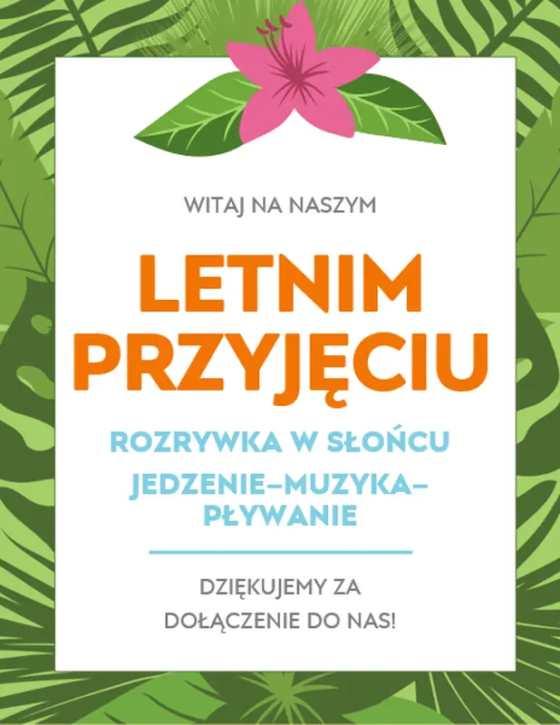 Materiały do wydrukowania na letnie przyjęcie vintage retro