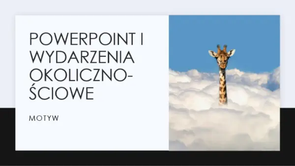 PowerPoint i wydarzenia okolicznościowe black modern simple