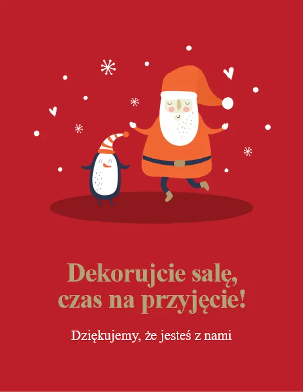 Materiały do wydrukowania na przyjęcie bożonarodzeniowe whimsical color block