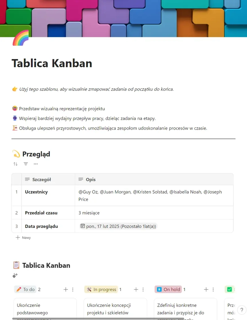 Tablica Kanban