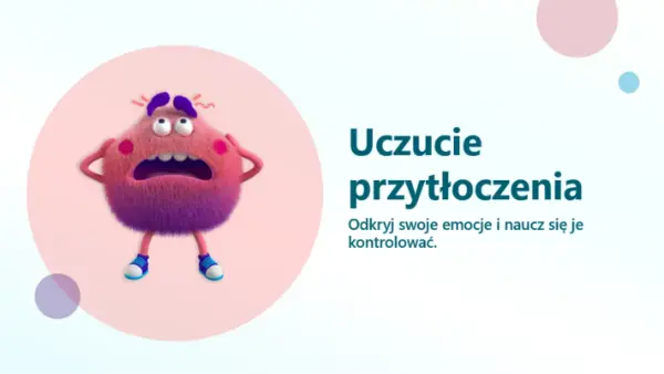 Uczucie przytłoczenia blue whimsical-color-block