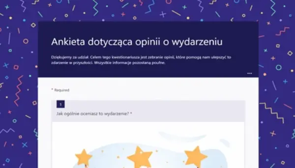 Ankieta dotycząca opinii o wydarzeniu blue