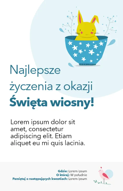 Materiały do wydruku dotyczące wiosny