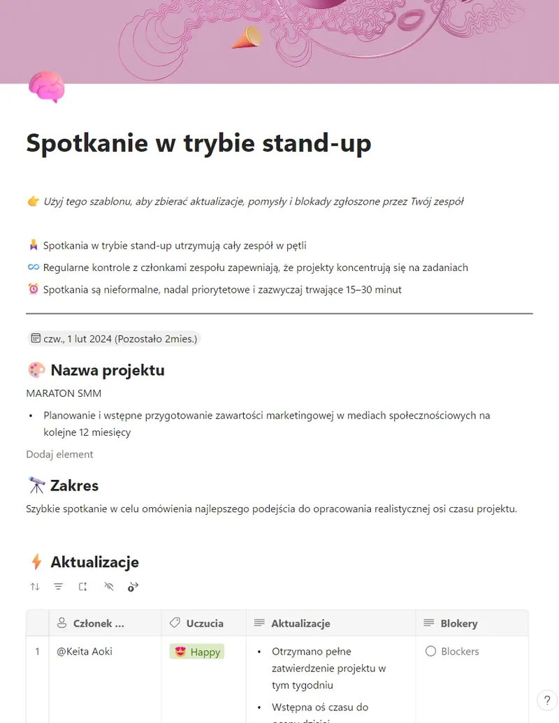 Spotkanie na stojąco