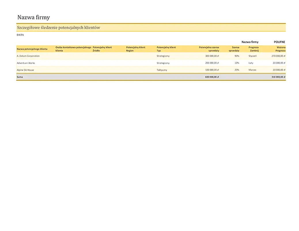 Śledzenie potencjalnych klientów modern simple