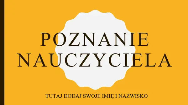 Poznanie swojego nauczyciela modern color block