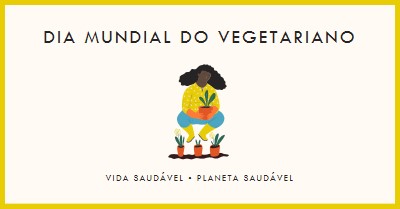 É o Dia Mundial do Vegetariano white modern-simple