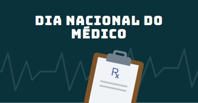 Hoje é o Dia Nacional do Médico blue modern-simple