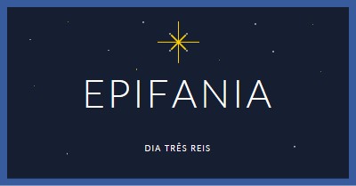 Observando Epifania blue modern-simple