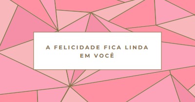 Retornos felizes pink modern-simple