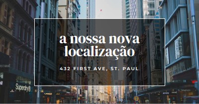 Localização da localização gray modern-simple