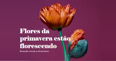 Flores frescas purple modern-simple