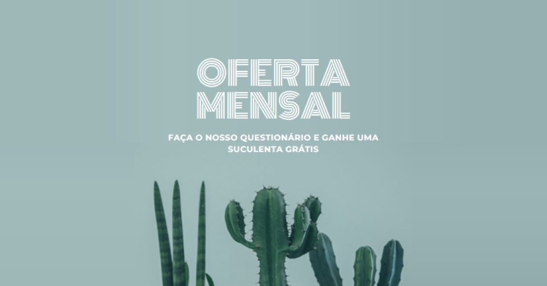 Questionário de oferta mensal green modern-simple