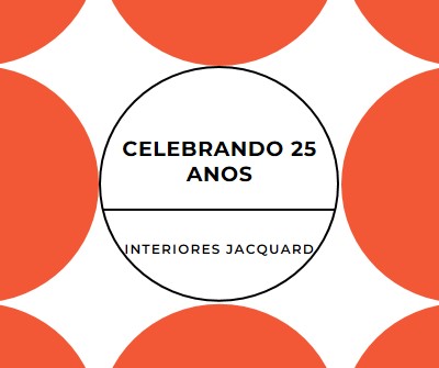 Comemorando 25 anos orange modern-geometric-&-linear