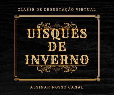 Uísques de inverno black vintage-retro