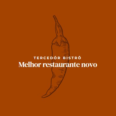 Nós somos o melhor restaurante novo red modern-simple