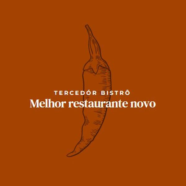 Nós somos o melhor restaurante novo red modern-simple