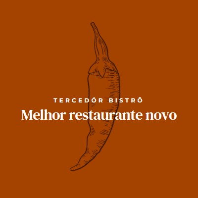 Nós somos o melhor restaurante novo red modern-simple