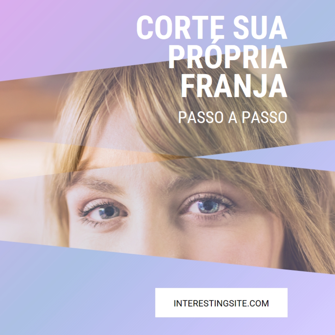 Corte sua própria franja purple modern-bold
