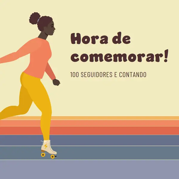 Mantenha-o rolando orange vintage-retro