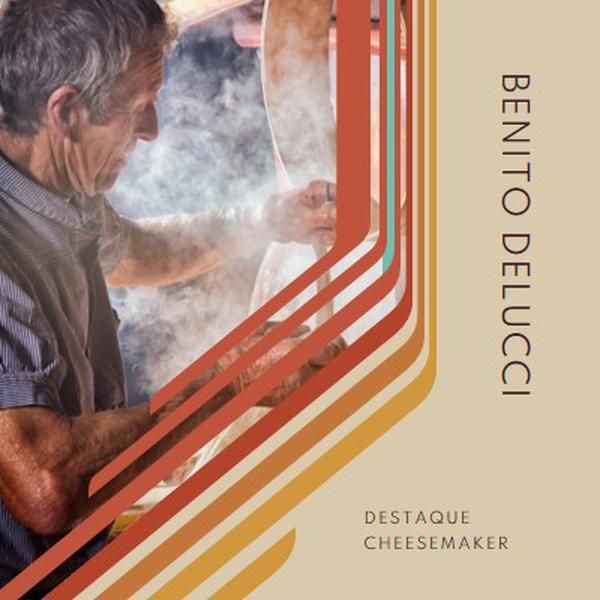 Destaque do Cheesemaker brown vintage-retro