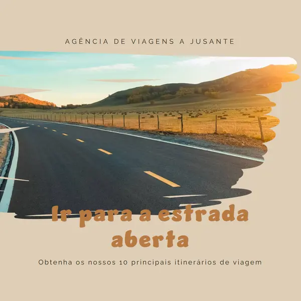 Faça o percurso panorâmico brown organic-boho