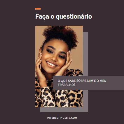 Quem é você? purple modern-simple
