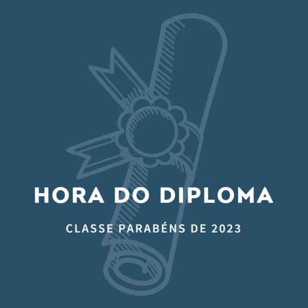 Seu diploma blue modern-simple
