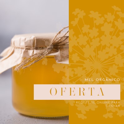 Oferta de mel dourado orange organic-simple