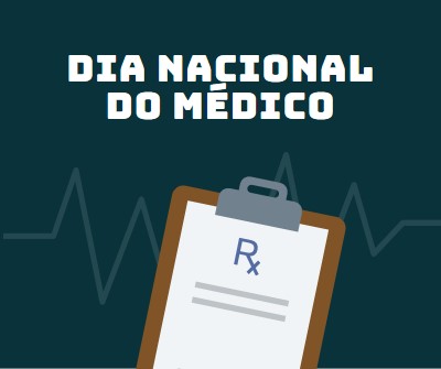 Hoje é o Dia Nacional do Médico blue modern-simple