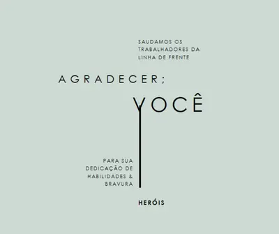 Saudamos você gray modern-simple