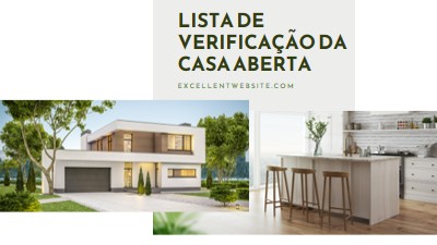 Abrir lista de verificação da casa white modern-simple