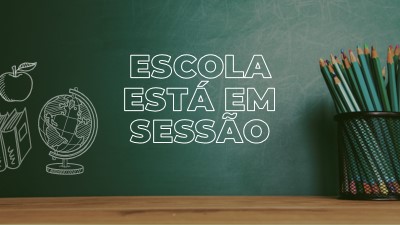 A escola está em sessão green modern-simple