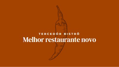 Nós somos o melhor restaurante novo red modern-simple