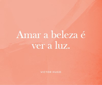 Amor, beleza e luz pink modern-simple