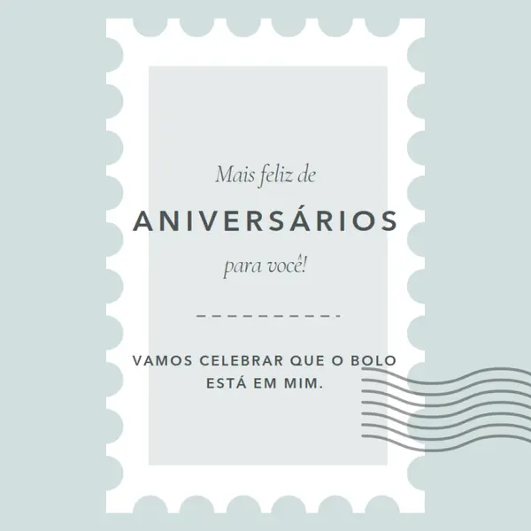 Aniversário maravilhoso blue modern-simple