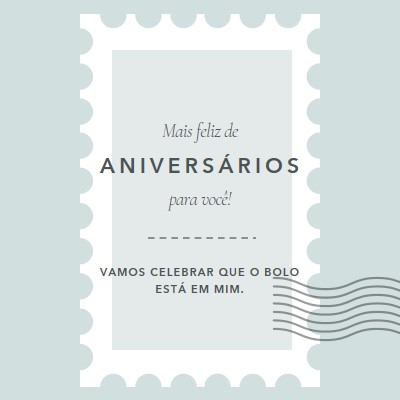 Aniversário maravilhoso blue modern-simple