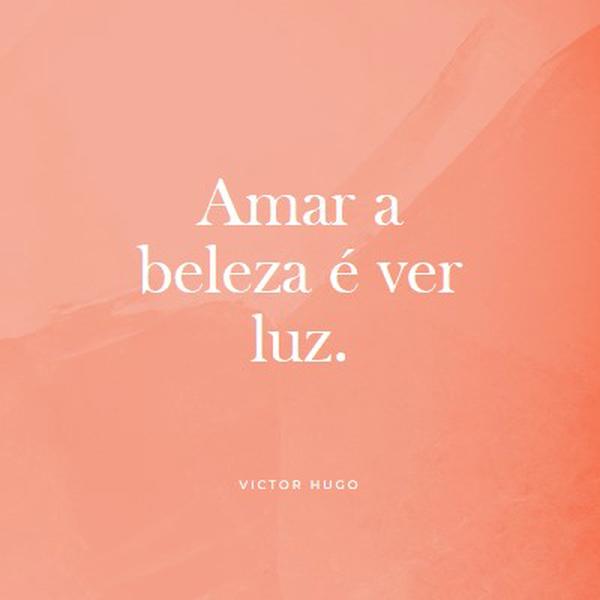 Amor, beleza e luz pink modern-simple